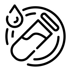 Blood Sample Cup Laboratory Icon	
