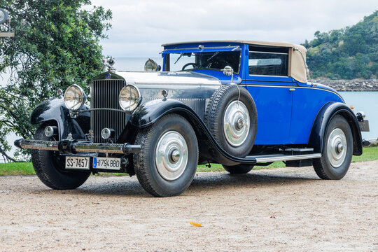San Sebastian, Spain-September 21, 2025: 1930 Delage D8C