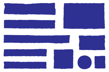 Doodle hand drawn frames with irregular uneven shapes, curved picture and painting frameworks, organic forms, colorful squares with wavy rough edges, wavy irregular rectangles 