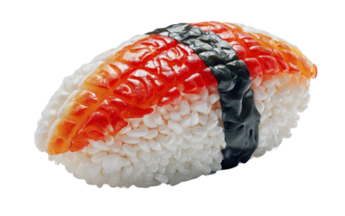 Professional sushi piece with realistic texture and colorful ingredients crafted for culinary branding, packaging, and creative content isolated on transparent background PNG