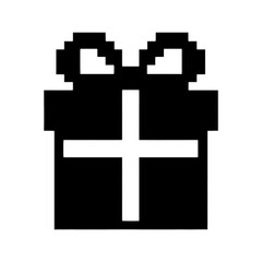 Obraz premium PNG Gift box silhouette illustration