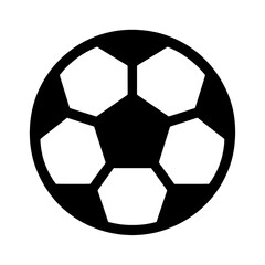 Obraz premium PNG Classic soccer ball silhouette illustration.