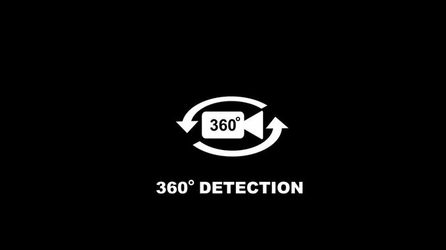 360 degree detection camera surveillance symbol security