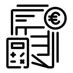 euro line icon