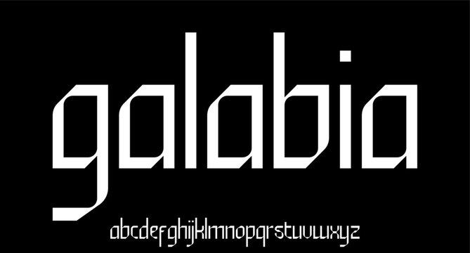 galabia the luxury and elegant font glamour style	
