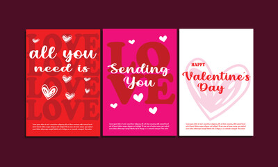 Valentine's day design card