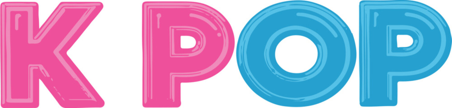 K pop text kpop k-pop editable 
