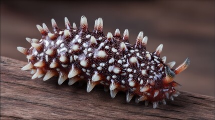 Sea cucumber with glossy finish scientific and curious for biology or research visuals