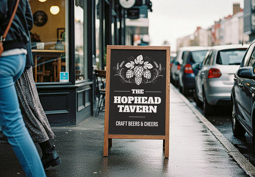 Pub Sign Mockup