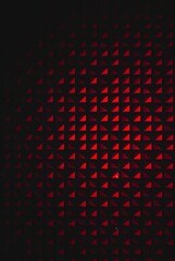 赤く光るピラミッド型の幾何学パターンが並ぶ3Dテクスチャ背景