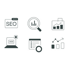 Search Engine Optimization SEO and Data Analytics Dashboard