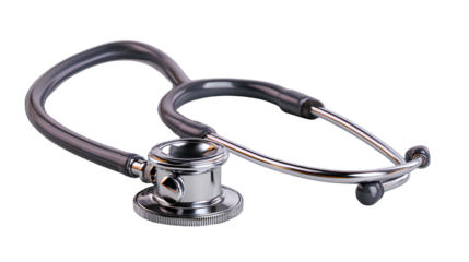 stethoscope on transparent