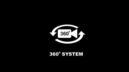 360 degree system rotating camera symbol 360 degree view panorama virtual reality vr technology 360 system
