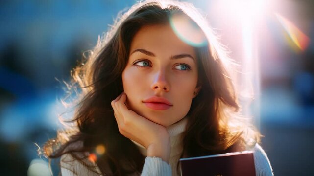 A Sci-Fi Inspired Visualization of Upward Trending Data Displaying Financial or Analytical Growth with Bold Lines, Illuminating Clarity Against a Dark Background, Perfect for Technology and Analytics