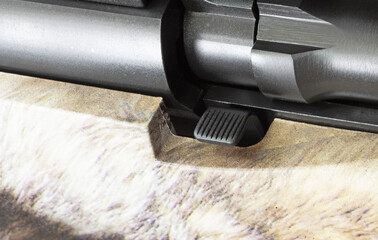 Bolt removal bar on a rifle