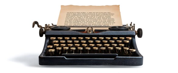 The vintage typewriter dances with educational notes like a scholar’s whimsical compass education