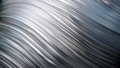 silver glass gradient with a grainy effect m a minimalist texture resembling glossy metal ribs creating a sense of depth and motion the elegant interplay of light and shadow