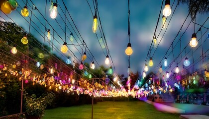 string lights decoration party colorful bulbs celebration light