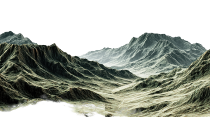 Panoramic high mountain landscape of the Himalayan peaks featuring snow-covered glaciers, rocky alpine valleys, and a cold winter lake reflecting the clouds under a clear blue nature sky
