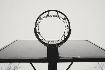 old basketball hoop