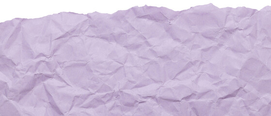 Tear edge of lavender purple wrinkled paper, isolated textured scrap for collage design © Lyalya Go