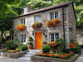 Fototapeta premium English farmhouse cottage