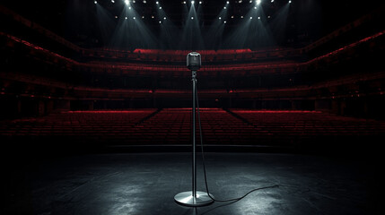 Microphone in the big hall 