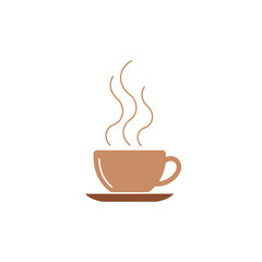 Obraz premium Steaming Coffee Cup Icon