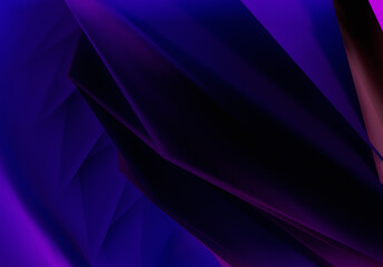 Fototapeta premium purple abstract 3D silk liquid shape grunge color wave shiny flowing design render wallpaper dark curve fractal artistic background