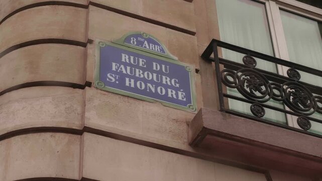Paris street sign