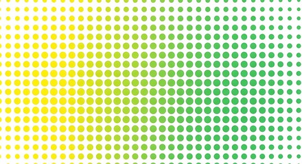 Geometric dot pattern with yellow to green gradient.