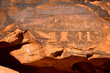 Petroglyphs in the Valley of Fire
