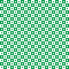 Fototapeta premium Seamless green gingham pattern. St. Patrick's Day nested checkered texture. Festive geometric vector background for holiday and spring design.