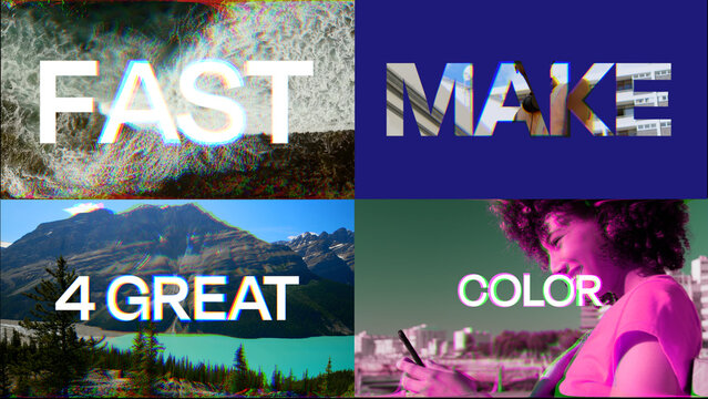Fast Quick RGB Text Overlays