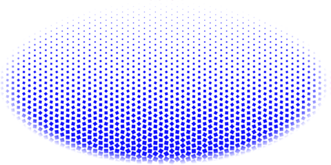 Modern Abstract Blue Square Halftone Tiling Pattern, Geometric Elliptical Graphic Design on White Background for Corporate Presentation and Digital Wallpaper