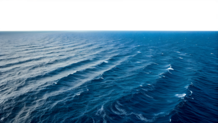 Vast Expanse Of Blue Ocean isolated on transparent background