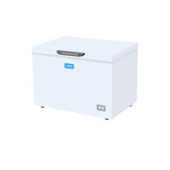 Freezer - Mock Up Template Isolated on White Background Easy to Edit