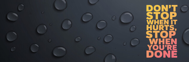 Fitness Centre Advertisement Card for New Customers - Motivational Quote 
