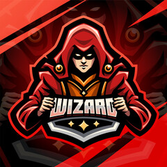 Wizard esport mascot logo design