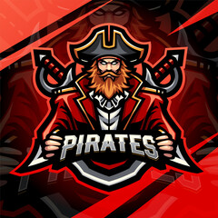 Pirates esport mascot logo design