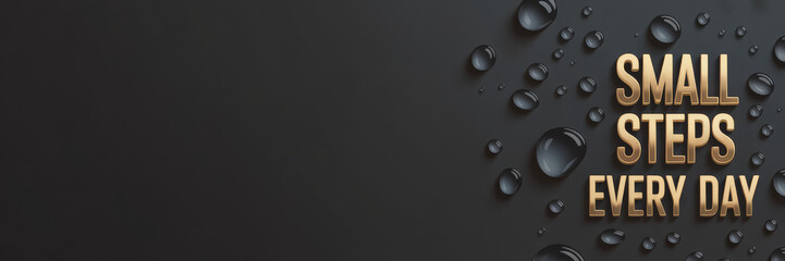 Small Steps Every Day - Workout, Fitness, Gym Motivation Quote - Creative Typography Modern 
