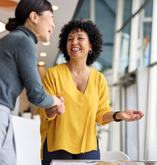 Group of  businesspeople having a meeting shaking hands handshake introducing each other and...