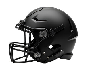 Fototapeta premium A black football helmet on a white background