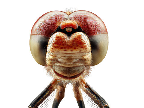 close-up of dragonfly head and eyes, a detailed macro photograph capturing the intricate features of a dragonfly's head and compound eyes, showcasing the beauty and complexity of insect anatomy in hig