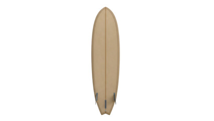 Fototapeta premium Surfboard on black background with white background and light brown surfboard in.