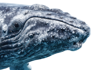 Whale Portrait: Close-up of Majestic Marine Giant
