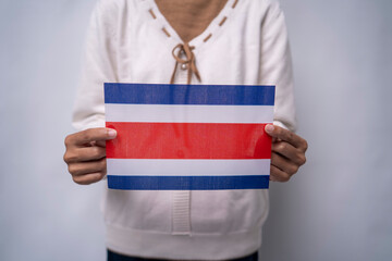 Hands Holding National Flag of Thailand