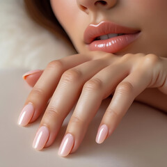 Natural Nude Manicure Beauty