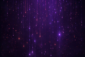 Falling stars in purple hues