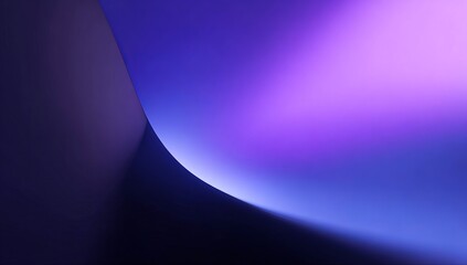 Abstract gradient background with smooth curves and soft light in shades of purple and blue image